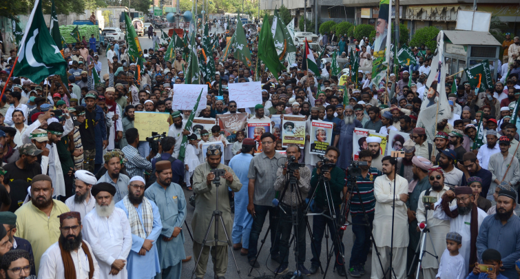 Protest tegen Geert Wilders in Pakistan