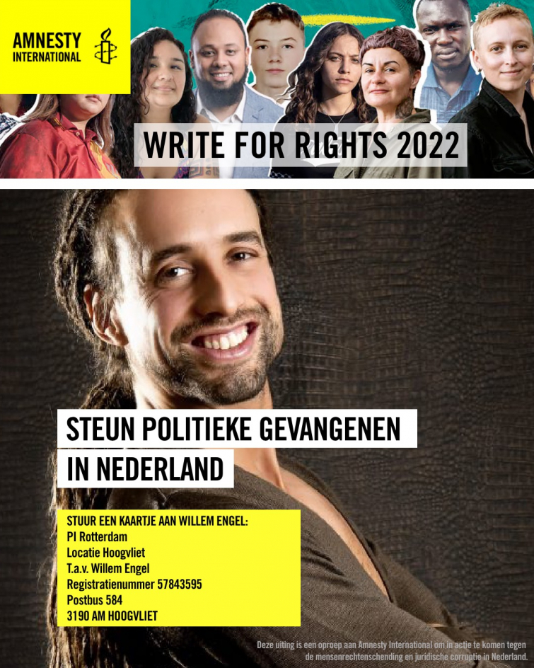 Amnesty Spant Toch Geen Kort Geding Aan Vanwege Afbeelding Willem Engel ...