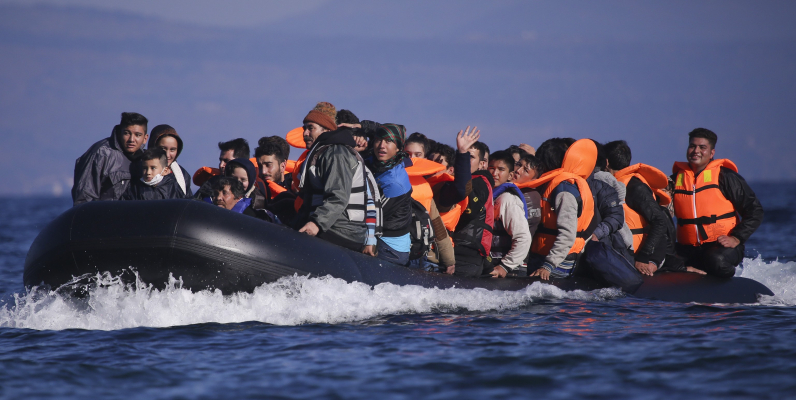 vluchtelingen boot